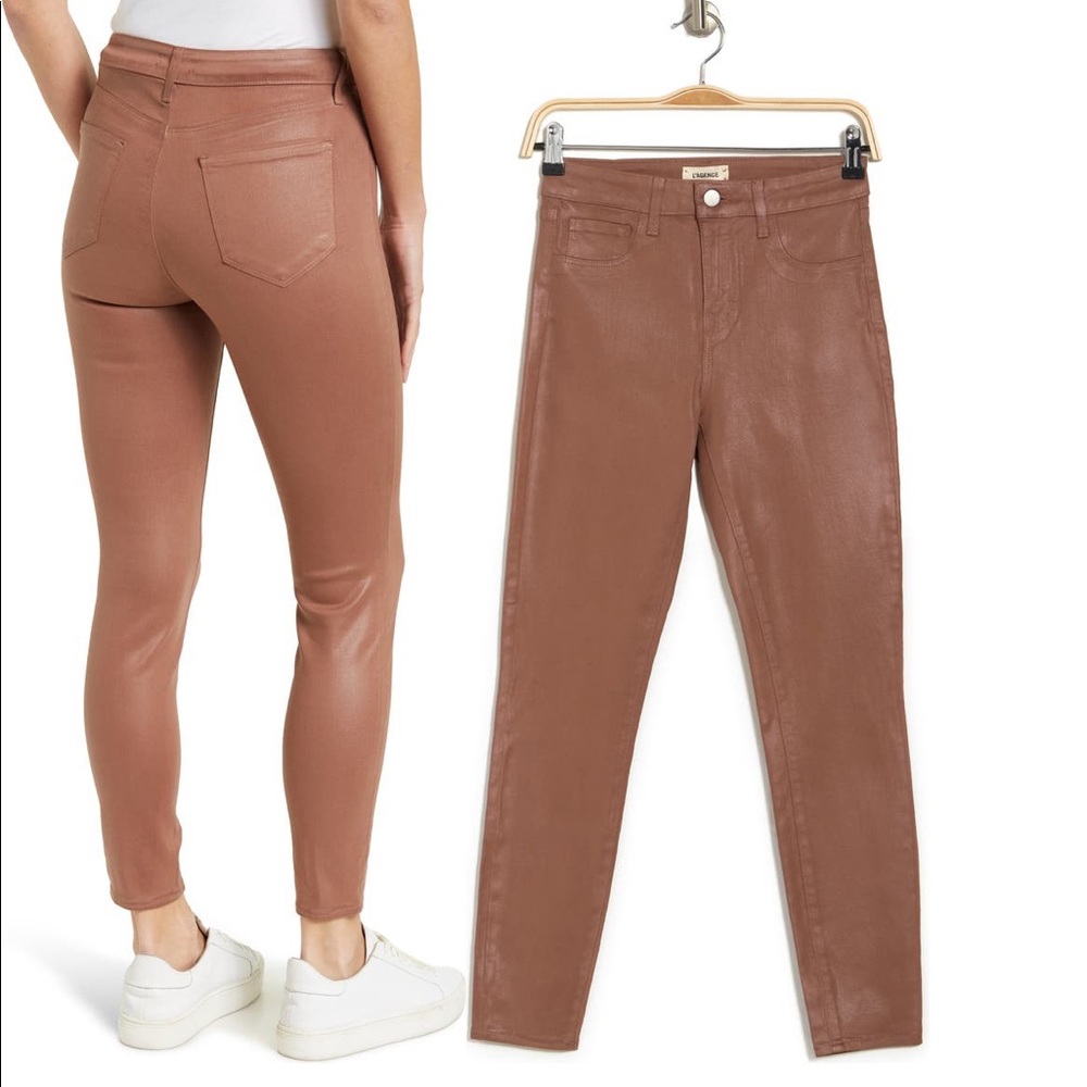 *New With Tags* L'AGENCE High Rise Margot Coated Jean